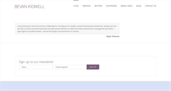 Desktop Screenshot of bevankidwell.com